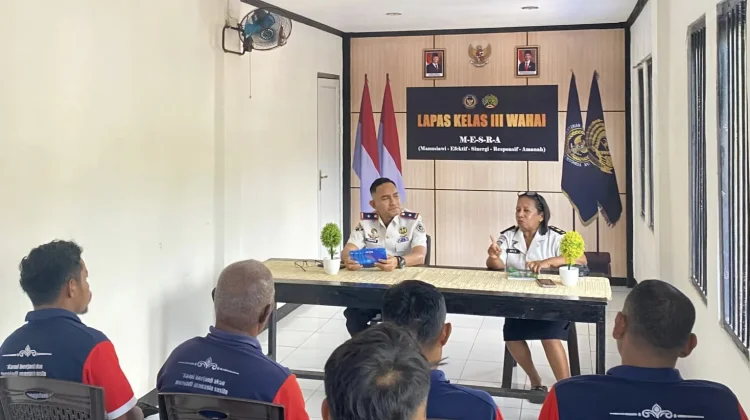 Lapas Wahai Bagikan Premi Akhir Semester secara Nontunai bagi Warga Binaan
