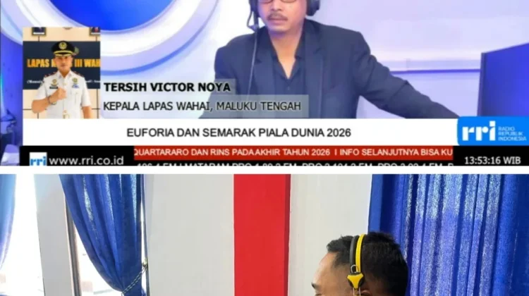 Jadi Narasumber RRI Pro 3 Jakarta, Kalapas Wahai  Bahas Nobar Piala Dunia