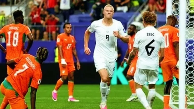 Gol Telat Haaland Bawa Norwegia Singkirkan Pantai Gading 2-1