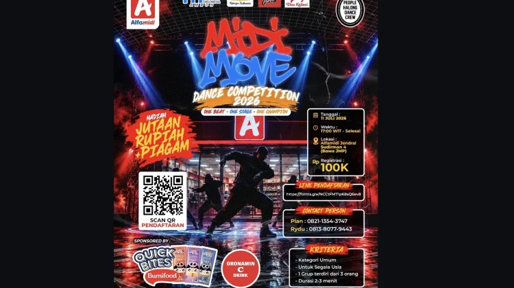 Alfamidi Branch Ambon Gelar Midi Move Dance Competition 2026, Hadiah Jutaan Rupiah