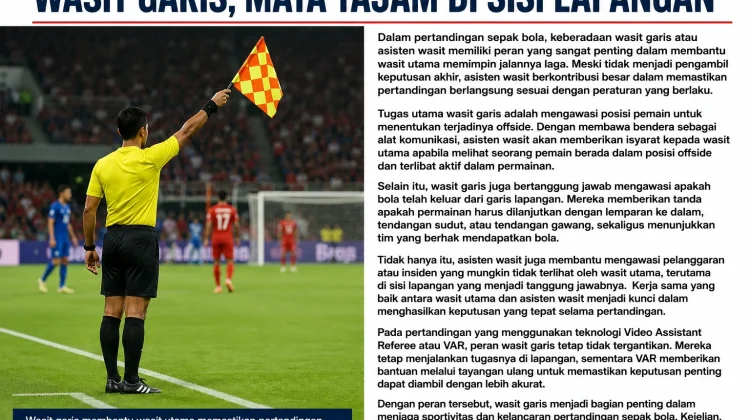 Peran Penting Wasit Garis dalam Pertandingan Sepak Bola