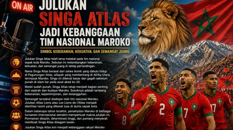 Julukan Singa Atlas Jadi Kebanggaan Timnas Maroko