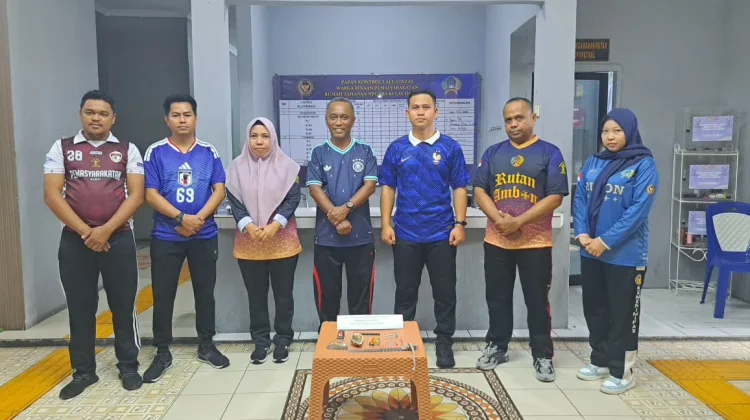 Sidak Rutin dan Tes Urine Secara Berkala, Rutan Ambon Jaga Stabilitas Keamanan