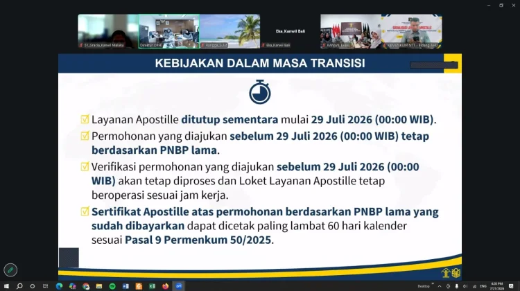 Satu Hari,Satu Layanan:Kemenkum Maluku Percepat Transformasi Layanan Apostille