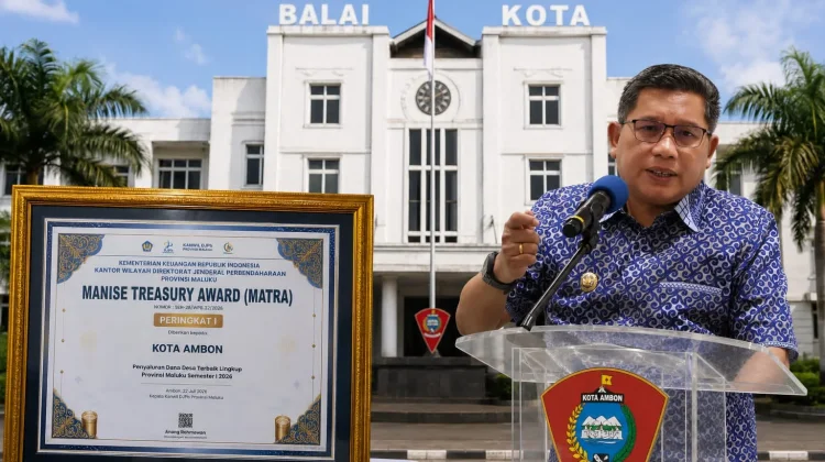 Tercepat Penyaluran Dana Desa, Pemkot Ambon Sabet Penghargaan MATRA 2026