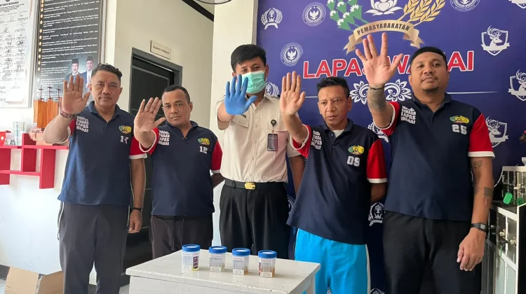Tes Urine Acak, Lapas Wahai Perkuat Pembinaan dan Zero Halinar