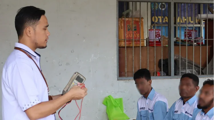 Lapas Ambon Gandeng BPVP Beri Materi & Praktek Penggantian Komponen AC Split