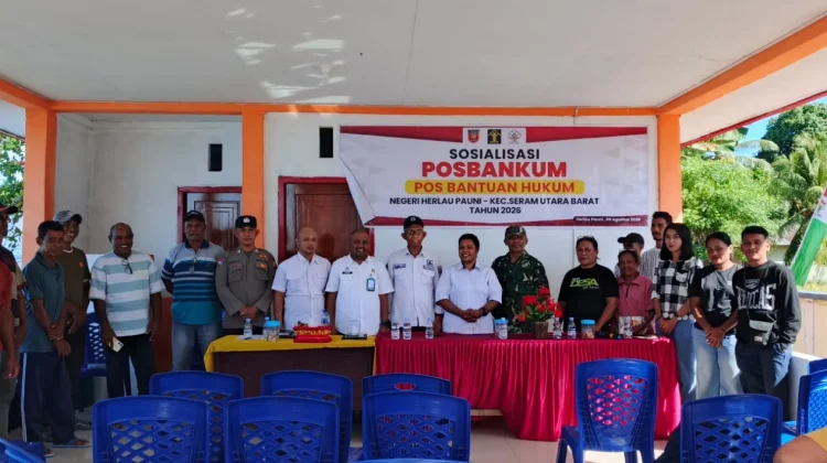 Kemenkum Maluku Optimalkan Posbankum Desa higgga ke Seram Utara Barat