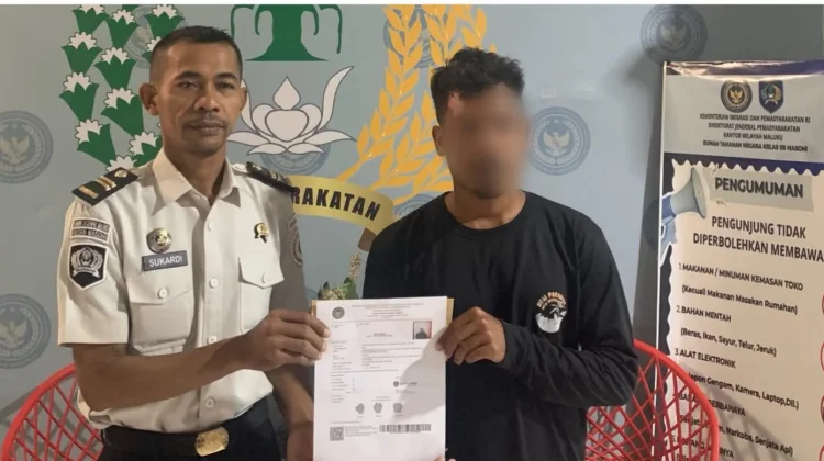Satu Warga Binaan Rutan Masohi Bebas Murni