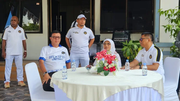 Kalapas Ambon & Jajaran Ikuti Pembukaan Porseni HUT Ke-81 RI Pemasyarakatan Maluku