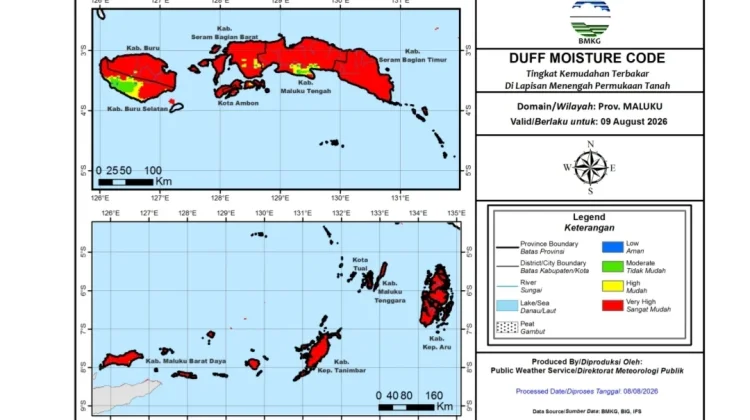 BMKG Ingatkan Potensi Karhutla Meningkat di Wilayah Maluku