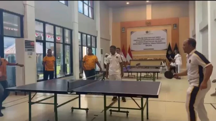 Tim Kanwil Ditjenpas Maluku Raih Juara Cabor Bola Voli, Amankan Tiket Semifinal
