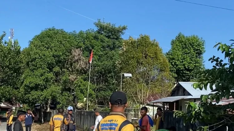 Pegawai Rutan Masohi Kompak Ciptakan Lingkungan Asri jelang HUT RI