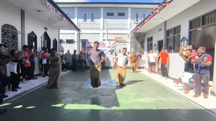 Beginilah Kemeriahan Lomba Tradisional HUT RI di Lapas Wahai