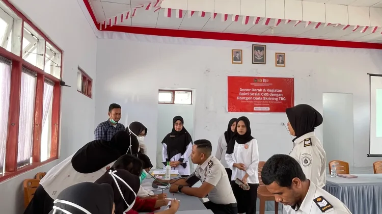 Lapas Namlea- Puskesmas Sawa Gelar CKG & Skrining TBC