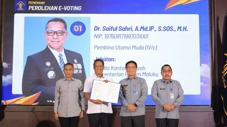 E-Voting, Saiful Sahri Dipercayakan Pimpin Kanwil Kemenkum Jawa Timur