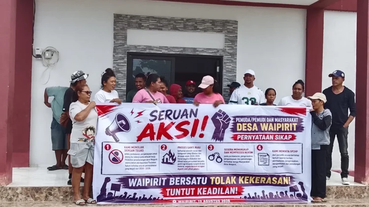 Warga Waipirit Desak Polisi Usut Tuntas Kasus Pembakaran dan Pembacokan