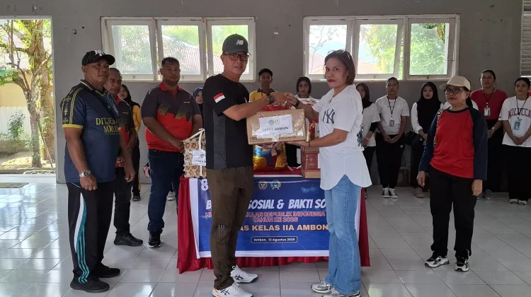 Aksi Nyata Sambut HUT RI, Lapas Ambon Berbagi Kebahagiaan Bersama Lansia