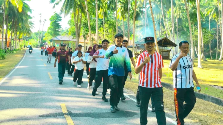 Semarak Pekan Aksi Merdeka, Lapas Wahai Gelar Fun Walk