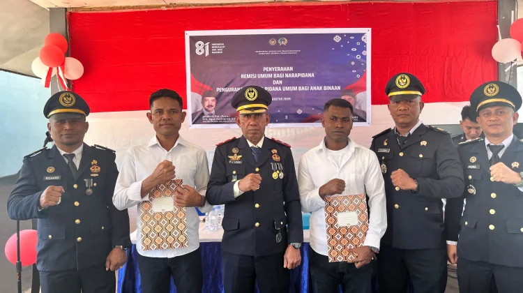 Penyerahan Remisi di Lapas Dobo Diwarnai Penutupan Pekan Olahraga