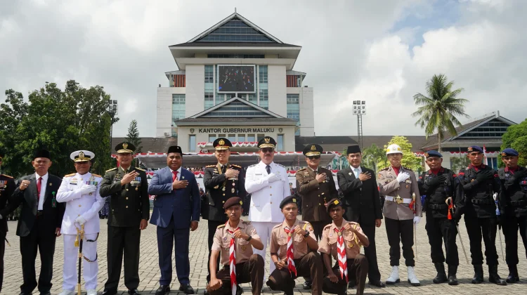 Gubernur Maluku Pimpin Upacara Peringatan Detik-Detik Proklamasi ke- 81 di Ambon