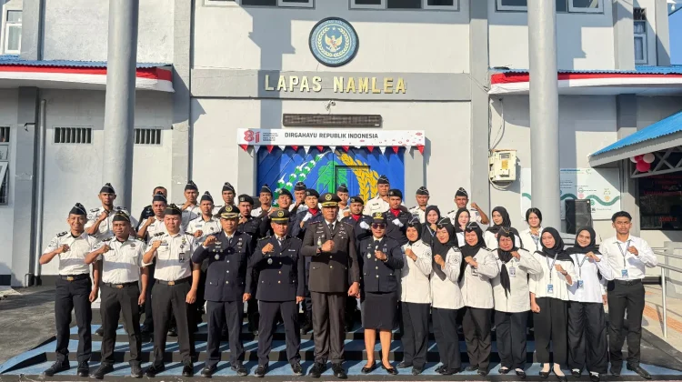 Momen HUT RI, 104 Warga Binaan Lapas Namlea Terima Remisi, Kalapas Beri Semangat