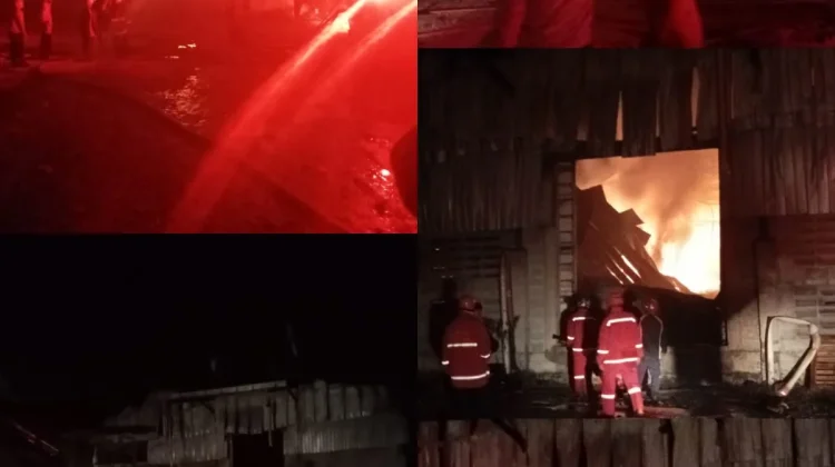 Gedung CBM Terbakar di Suli, Damkar Ambon Kerahkan Enam Unit
