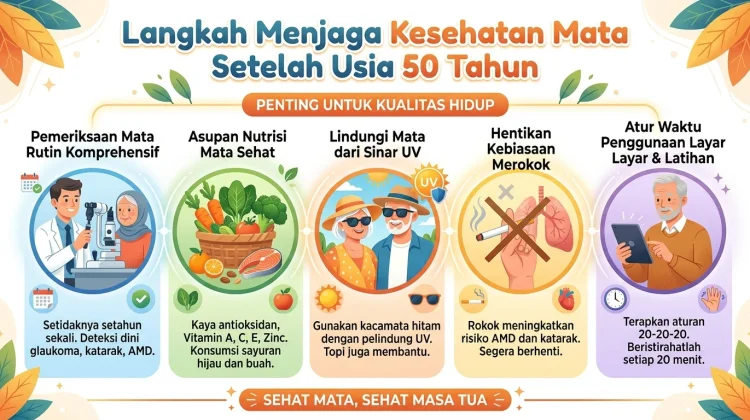 Cara Menjaga Kesehatan Mata setelah Memasuki Usia 50 Tahun