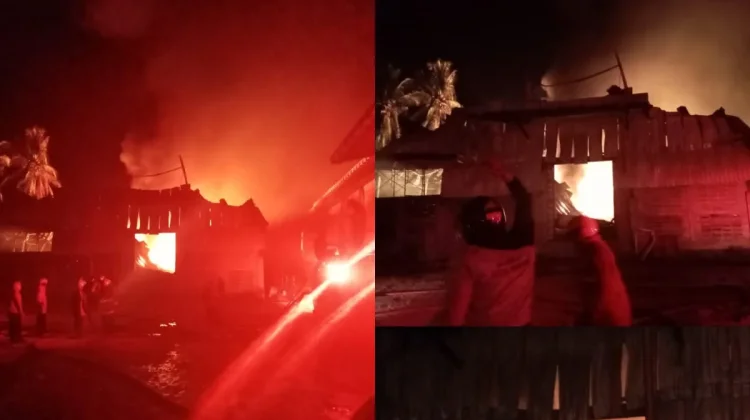 Gedung Perusahaan CBM di Suli Bawah Terbakar
