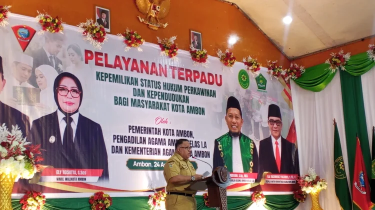 Pemkot Ambon Gelar Pelayanan Terpadu Status Hukum Perkawinan dan Kependudukan