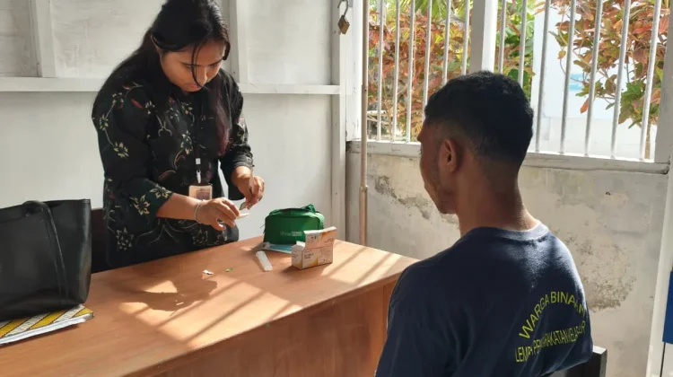 Penuhi Hak Kesehatan Warga Binaan, Lapas Geser Sigap Berikan Pelayanan.