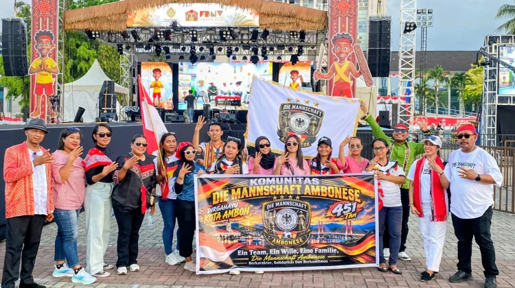 Komunitas Fans Jerman Turut Meriahkan HUT Kota Ambon ke-451