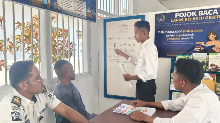 Ini Aksi Pengentasan Buta Aksara Dibalik Jeruji Lapas Geser