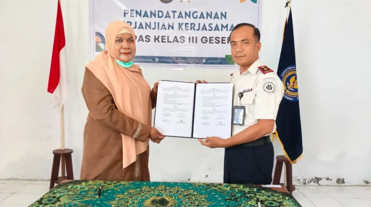 Lapas Geser-Puskesmas Perawatan Teken PKS, Perkuat Layanan Kesehatan