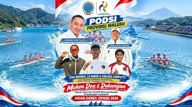 Tiga Pedayung Maluku Perkuat Indonesia di Asian Games 2026 Jepang