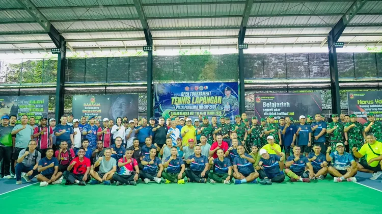 Pangdam XV/Pattimura Soroti Penguatan Pembinaan Atlet Tenis Lapangan di Maluku