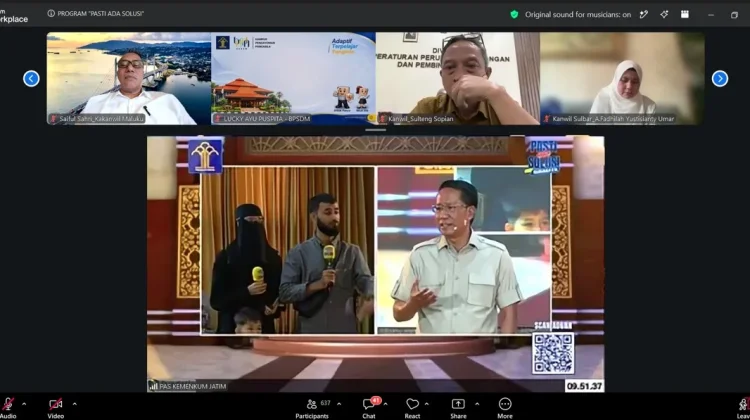 Kemenkum Maluku Ikuti Forum PASTI ADA SOLUSI, Menteri Minta Aduan Diverifikasi