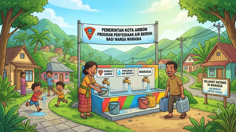 Program Air Bersih Pemkot Ambon Bantu Warga Warasia
