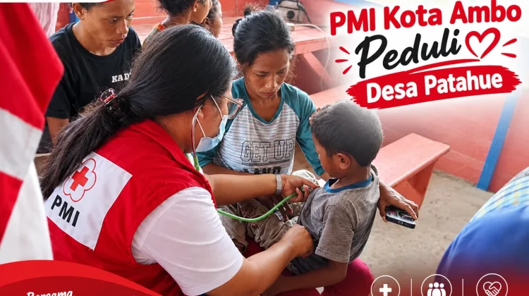 PMI Kota Ambon Layani Pemeriksaan Kesehatan Gratis Warga Patahue