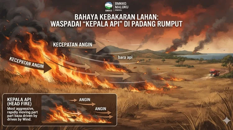 BMKG: Angin Kencang Ancam Penyebaran Api di Padang Rumput