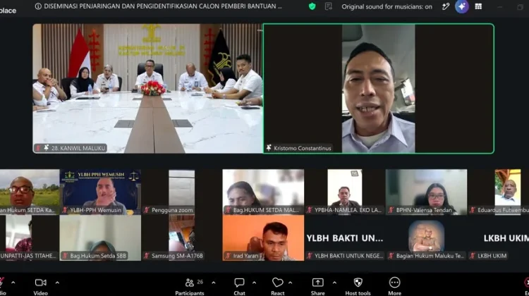 Kemenkum Maluku Petakan Kesiapan OBH & Kebutuhan Layanan Bantuan Hukum