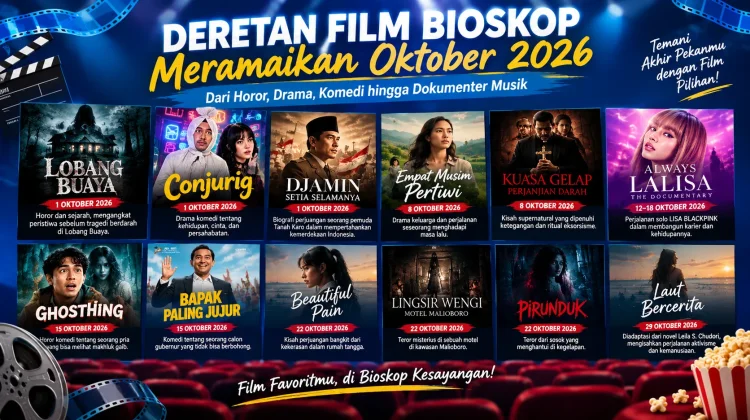 Deretan Film Bioskop Meramaikan Oktober 2026