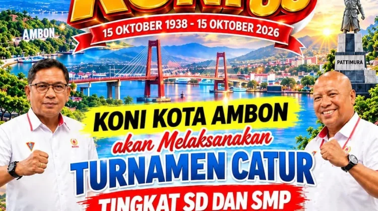 KONI Kota Ambon Gelar Turnamen Catur Pelajar jelang HUT ke-88