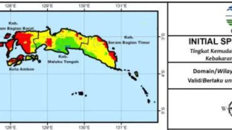 BMKG Sebut Potensi Karhutla Menyebar di Maluku Masih Tinggi
