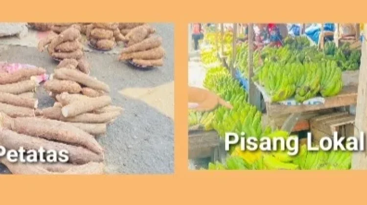 Harga Pangan Lokal di Pasar Mardika Ambon Terjangkau dan Diminati Banyak Pembeli