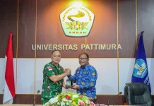 Bangun Sinergi Maritim, Dankodaeral IX & Rektor Unpatti Bersilaturahmi