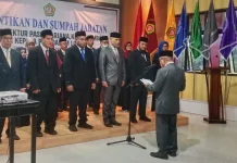 Sejumlah Pejabat Struktural Unidar Ambon Resmi Dilantik