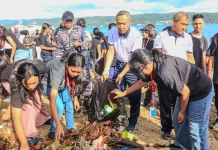 Dankodaeral IX Pimpin Aksi Bersih Pantai Bersama Ratusan Peserta KKRI