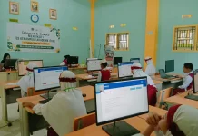 Siswa Madrasah Nurul Falah Masohi Ikuti Tes Akademik