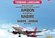 Batik Air Buka Rute Langsung Ambon – Nabire April 2026
